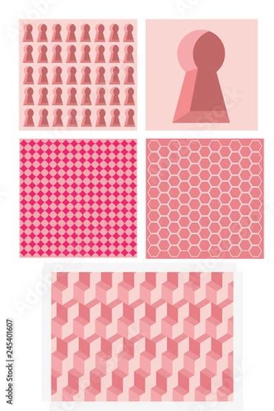 Obraz Pink patterns 3