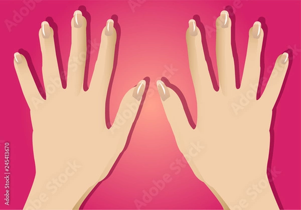 Obraz Hands and nails