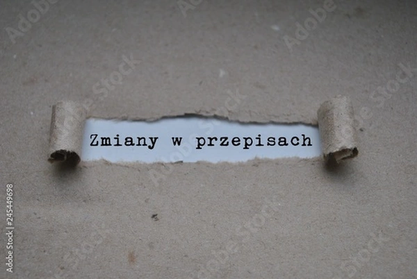 Obraz Zmiany w przepisach