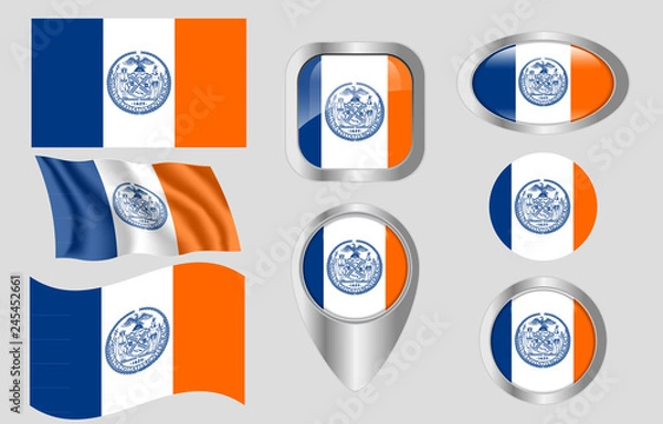 Fototapeta Flag of New York, New York