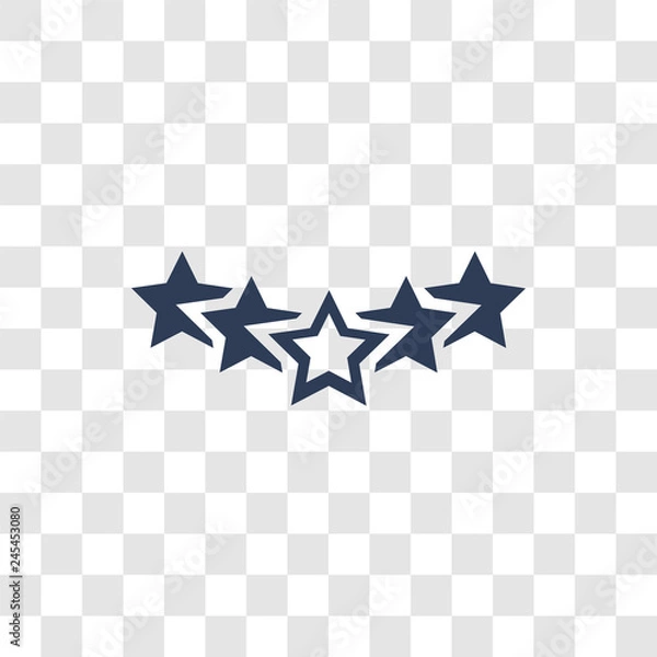 Obraz Five stars icon vector