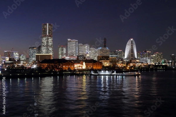 Obraz 横浜港の夜景