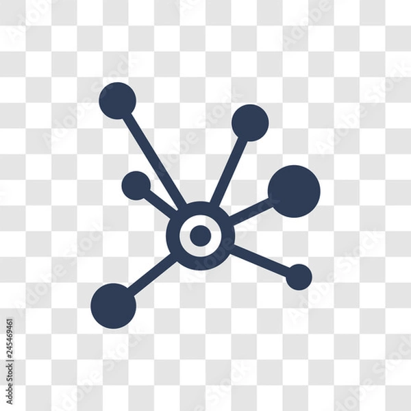 Fototapeta Decentralized icon vector