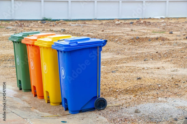 Obraz Different Colored Bins