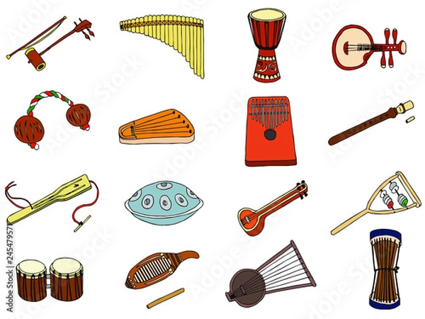 Fototapeta 民族楽器