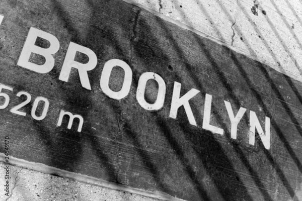 Fototapeta Brooklyn Placard