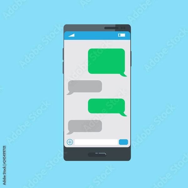 Obraz Message Phone Template