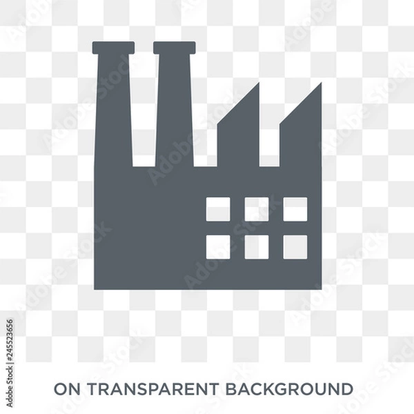 Fototapeta Industry icon. Industry design concept from  collection. Simple element vector illustration on transparent background.