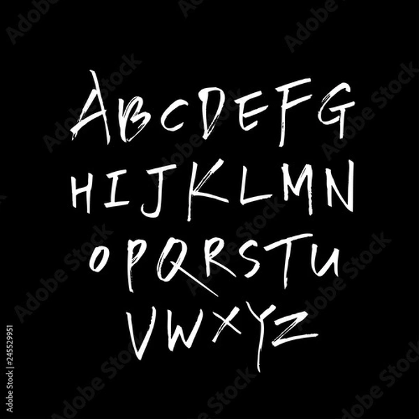 Fototapeta 벡터 문자 / 손으로 쓴 글씨체