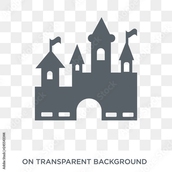 Fototapeta Disneyland icon. Disneyland design concept from Entertainment collection. Simple element vector illustration on transparent background.