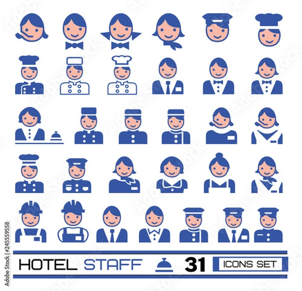 Fototapeta hotel staff