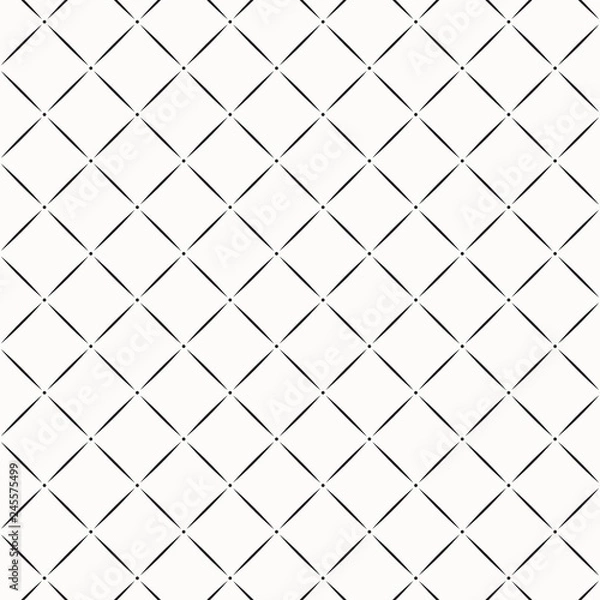 Obraz Stripe Seamless Pattern with Rhombus Structure. Vector Background or Texture