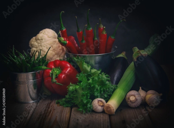 Obraz fresh vegetables on the table