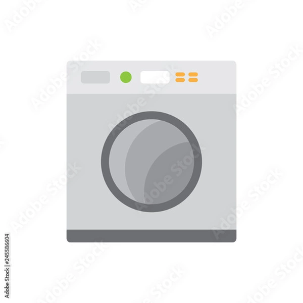 Fototapeta washing machine colored icon vector design illustration