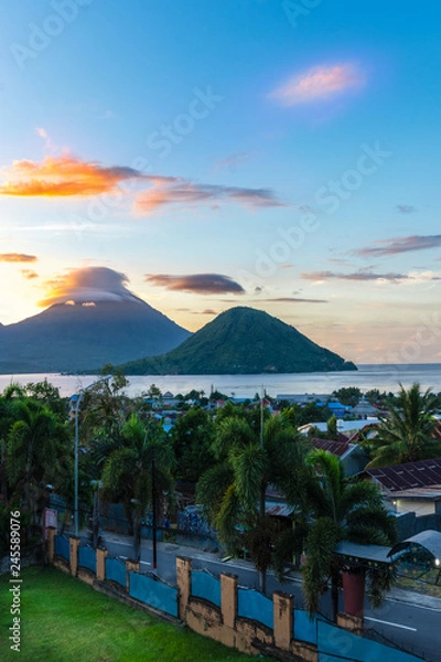 Obraz ternate island landscape Indonesia