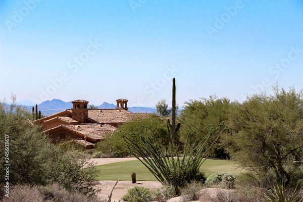 Obraz Homes near a golf course in Troon, North Scottsdale