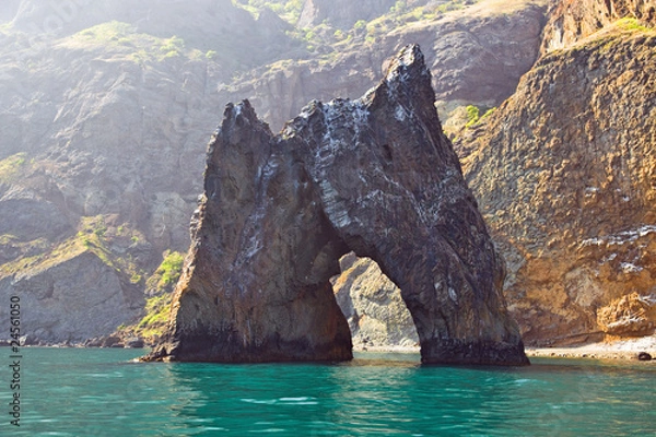 Obraz Kara Dag Mountain. Golden gate