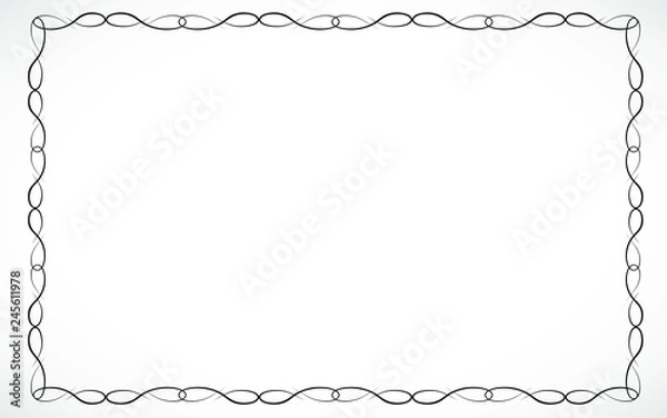 Fototapeta Frame for design drawn in vector illustration eps 10
