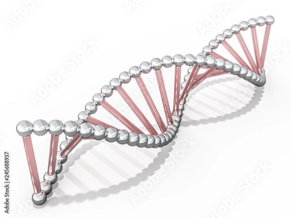 Fototapeta DNA chain. Abstract scientific background. 3D rendering