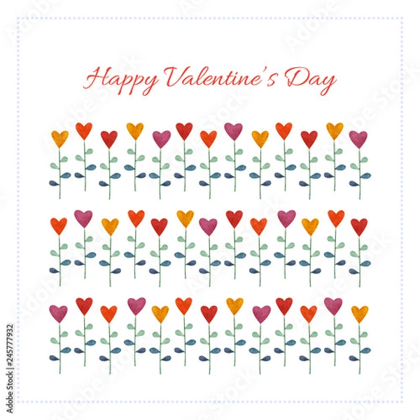 Obraz Background with hearts