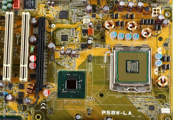 Obraz Motherboard chip