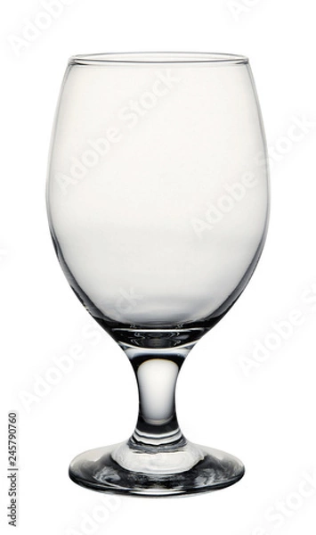 Obraz Empty glass wine isolated on white background. 
