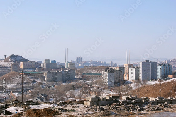 Obraz Old town in winter