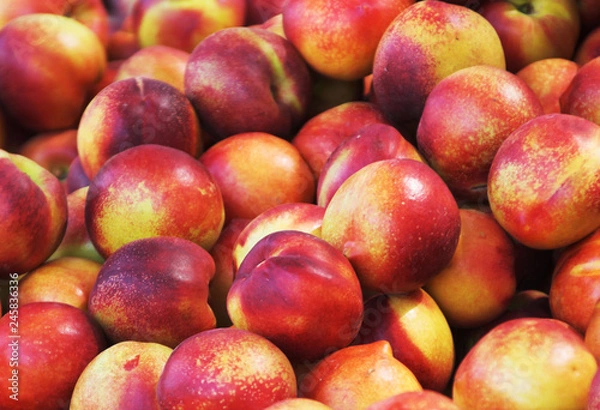 Obraz peaches on market
