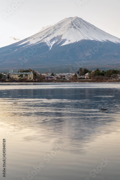 Obraz Landscape of Fuji Mountain at Lake Kawaguchiko