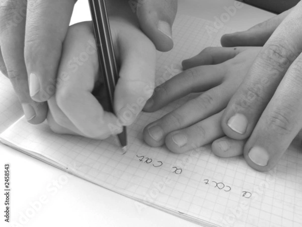 Obraz training to write