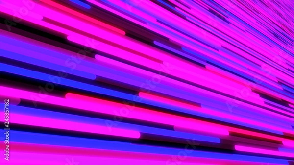Fototapeta Abstract background of glowing neon lines.