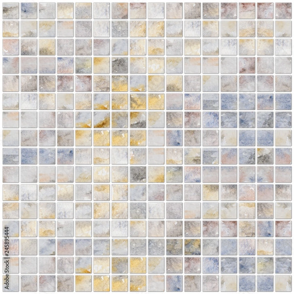 Obraz Marble or Stone Textures as Watercolor Abstraction Background, Natural Colors. Hand Drawn and Painted