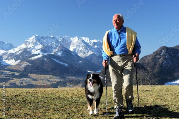 Obraz mann mit hund