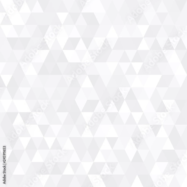 Obraz Triangular low poly, light grey, silver, mosaic abstract pattern background, Vector polygonal illustration graphic, Creative Business, Origami style with gradient