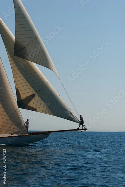 Obraz homme d'équipage sur un bateau