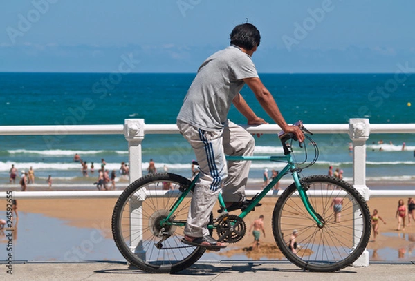 Obraz Hombre en bicicleta