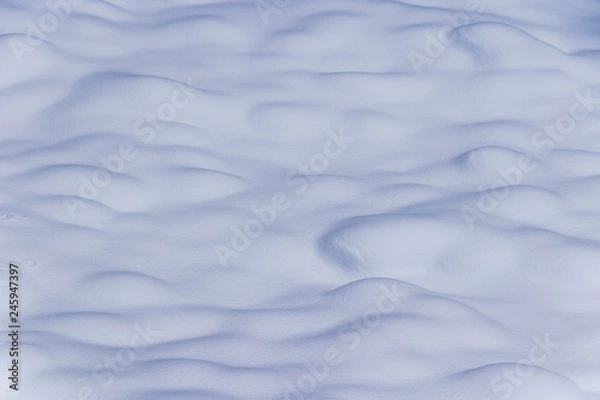 Fototapeta なだらかに起伏した雪面