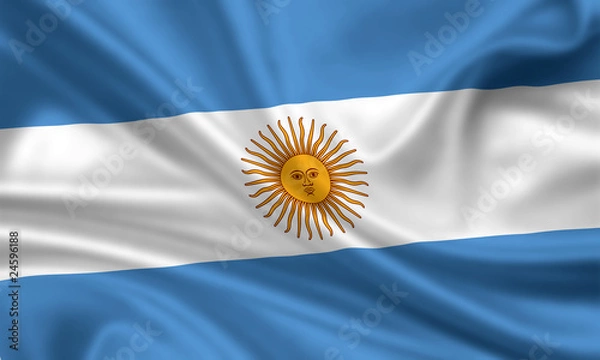 Fototapeta Flaga Argentyny Argentyna Flag Falgge