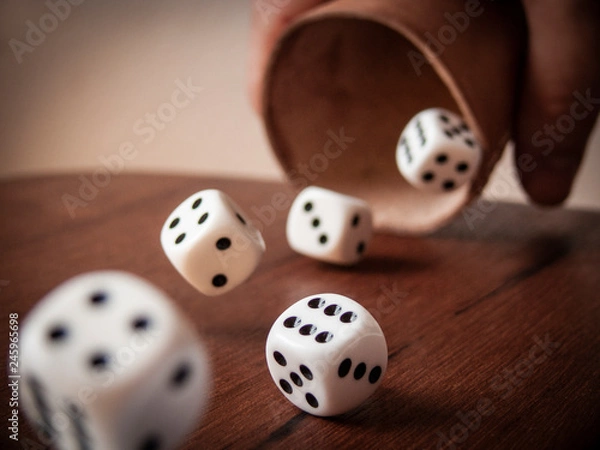 Obraz Kości do toczenia