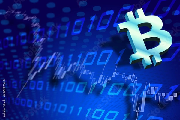 Fototapeta Bitcoin Kurs