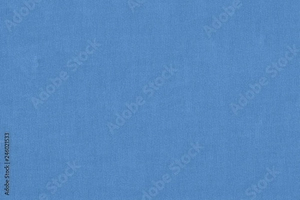 Obraz Texture of a blue book cover made of textile canvas fabric