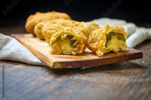 Fototapeta Cheddar Jalapeno Popper Bites