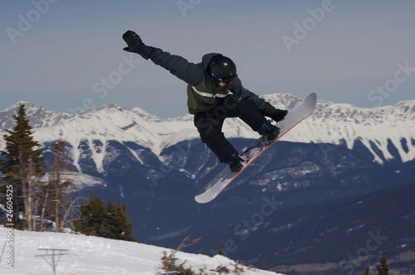 Fototapeta Snowboarding Grab