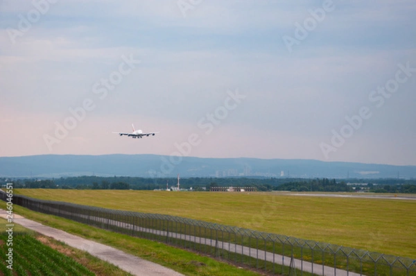 Obraz Flugzeug im Landeanflug