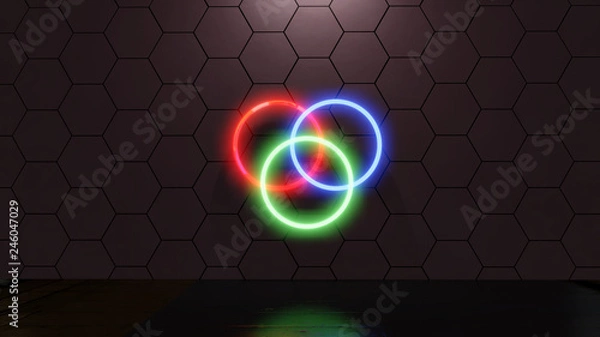 Fototapeta Venn Rings 