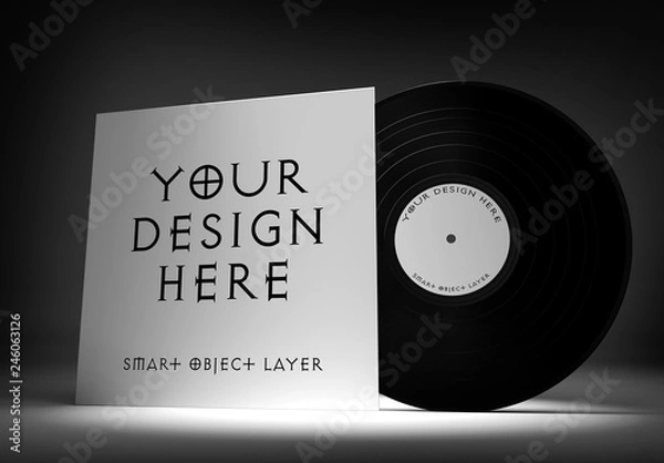Obraz Vinyl Record Mockup