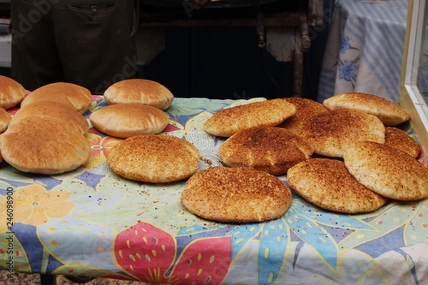 Obraz Pita bread on a table