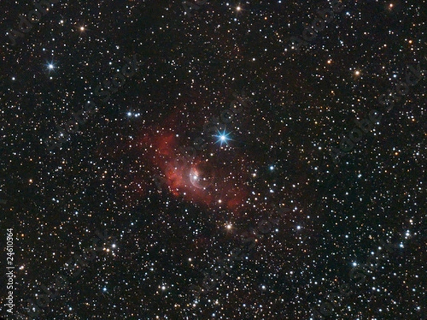 Obraz NGC 7635, "Bubble" Nebula in Cassiopeia