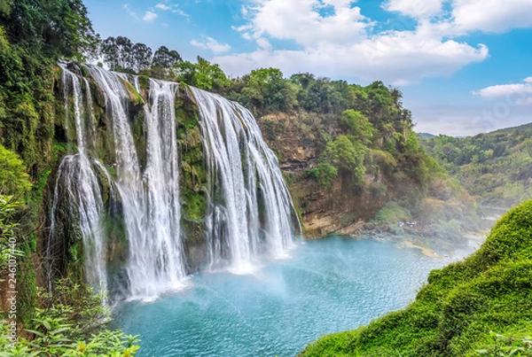 Obraz Huang Fruit and Vegetable Falls, tydzień GUI, Chiny ...