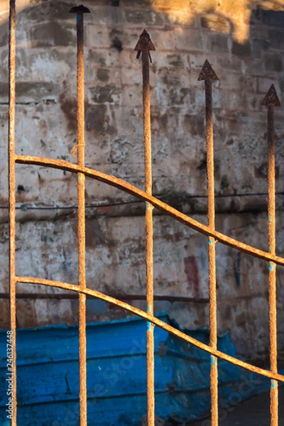 Obraz Detail of a rusted fence